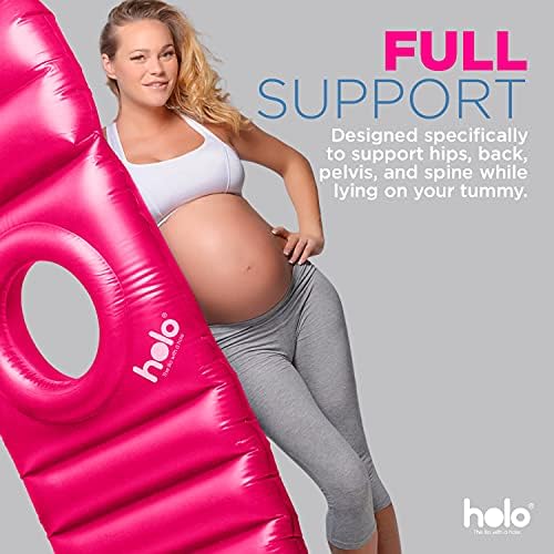 HOLO Original Inflatable Pregnancy Pillow - Full Body Support Pink