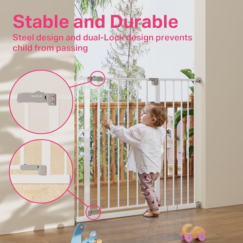 InnoTruth 36 Extra Tall Baby Gate with Dual Lock