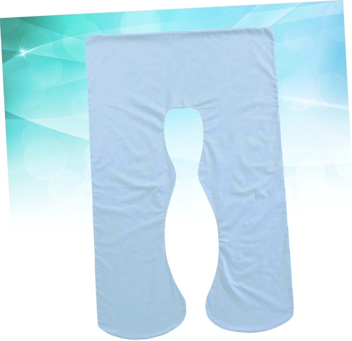 U-Shape Pregnancy Pillow Case - Sky Blue 4842 X 2559 Inches Zipper Design