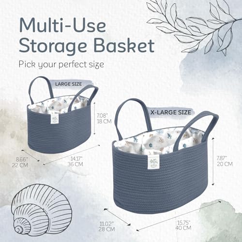 KiddyCare Diaper Caddy Organizer with Handle Lid