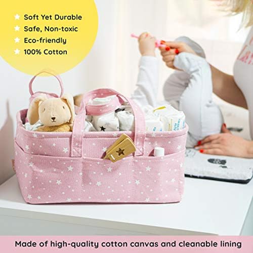 StarHug Baby Diaper Caddy Organizer - Pink 1