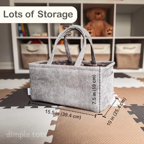 Newborn Essentials Diaper Caddy - Travel Car Organizer