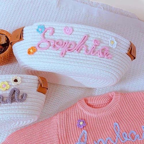 Personalized Baby Shower Gift Basket with Custom Name