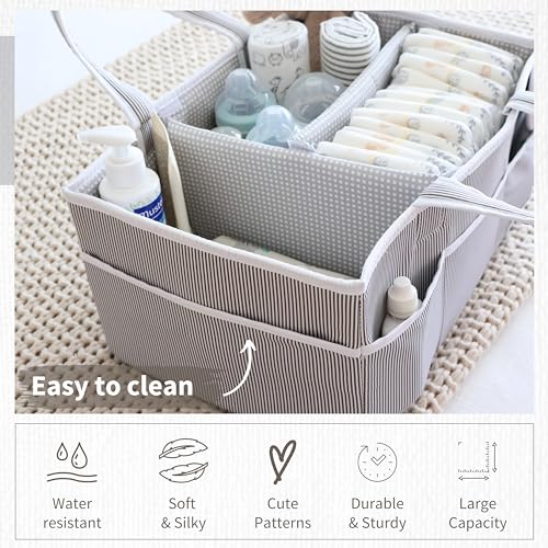 Lily Miles Diaper Caddy - 2 Organizers for Baby Essentials