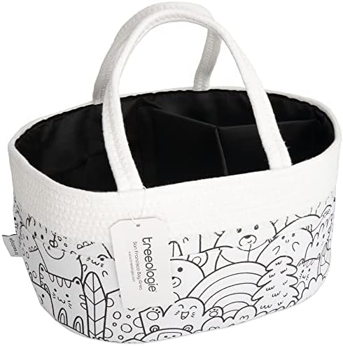 Treeologie Baby Rope Canvas Diaper Caddy Organizer