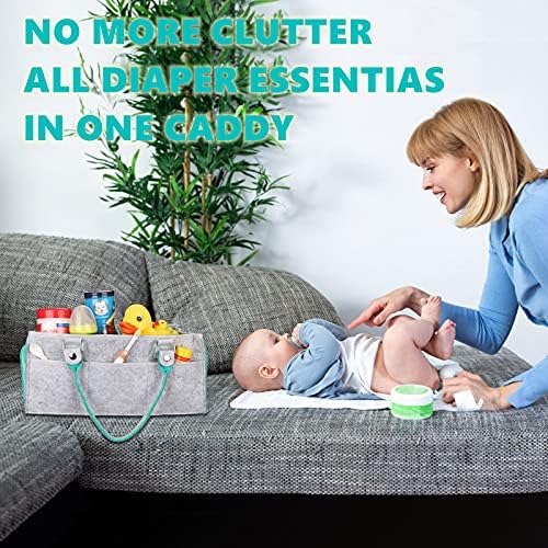 Eco-Friendly Baby Diaper Caddy Organizer Tote Bag