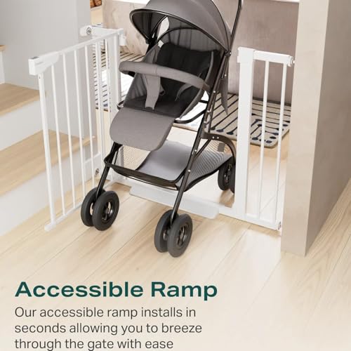 Cumbor 297-406 Inch Durable Baby Gate for Stairs