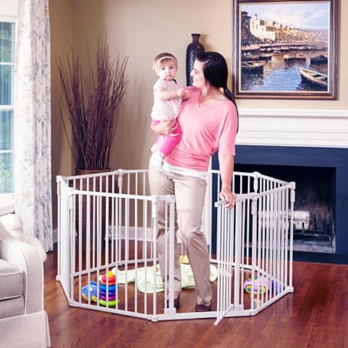 Toddleroo 3 in 1 Metal Superyard 199 Wide with Wall Mount Kit 1