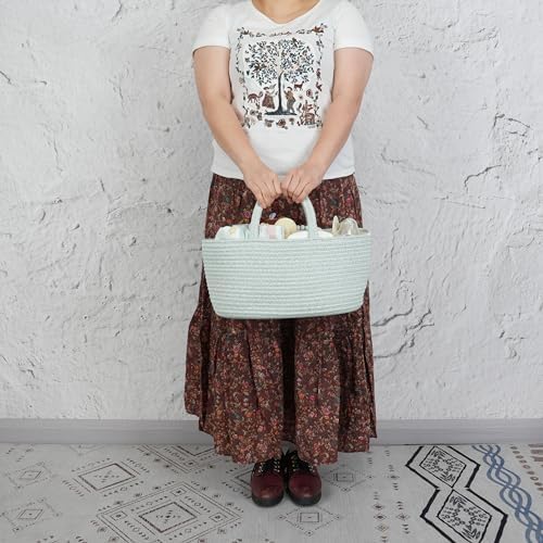 JUNBOLE Diaper Caddy Organizer Portable Tote Bag