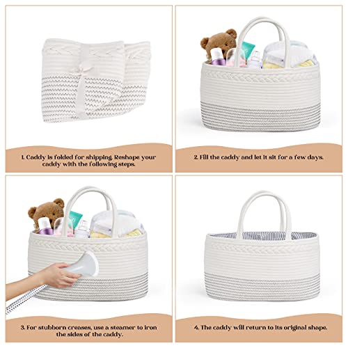 Luxury Little Extra Large Diaper Caddy Organizer