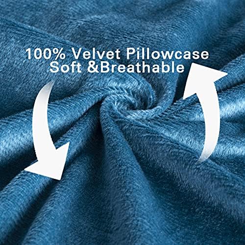 SLIGUY G-Shaped Pregnancy Pillow Case 57-Inch Velvet Double Zipper