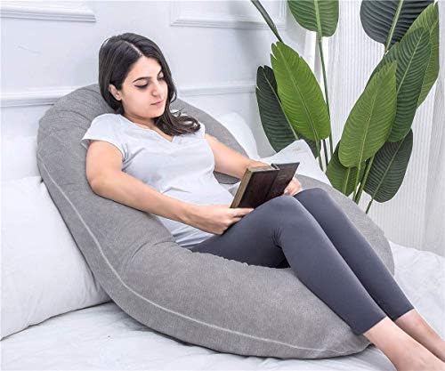 1 MIDDLE ONE Pregnancy Pillow with Velvet Cover