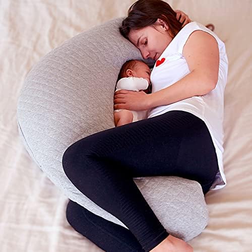 Baba Big Flopsy Pregnancy Pillow - Heather Grey
