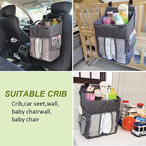 Clearworld Hanging Diaper Caddy Organizer for Changing Table and Crib