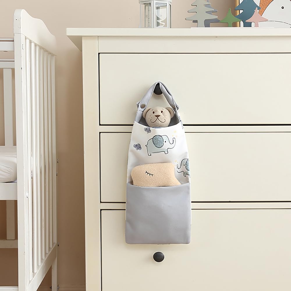 MOMIGO Baby Diaper Caddy Bag Stacker Organizer - 2pcs Rainbow