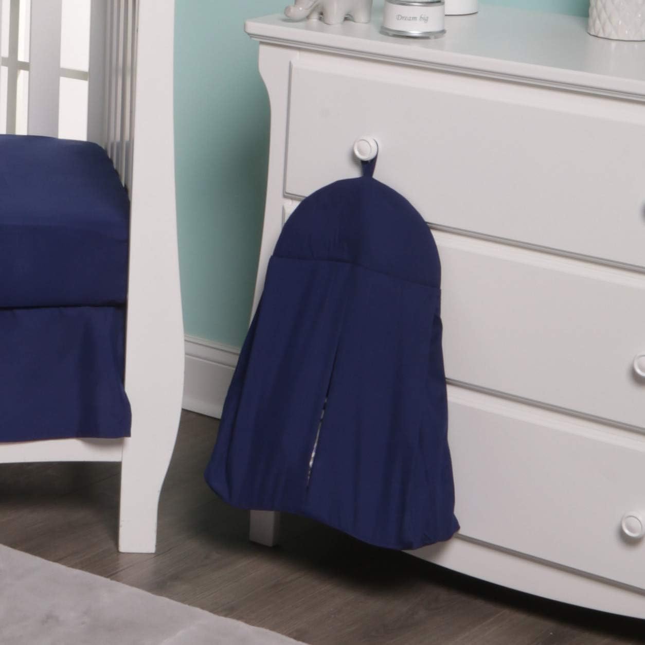 Navy Blue Hanging Diaper Caddy for Baby Boy