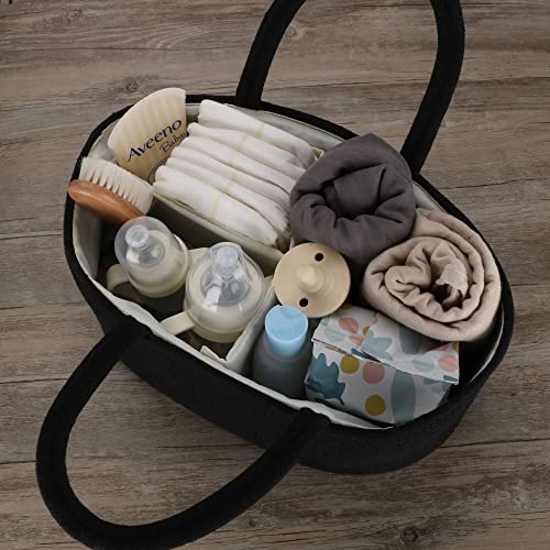 XUANGUO Baby Diaper Caddy Organizer Portable Black