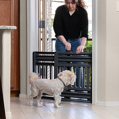 IRIS USA Dog Gate 24-39 Expandable Gray