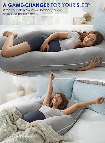 QUEEN ROSE Cooling Maternity Pillow with Silky Cover