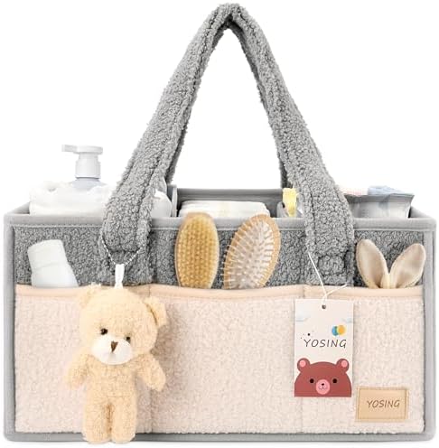YOSING Diaper Caddy Organizer for Car Travel and Nursery Storage