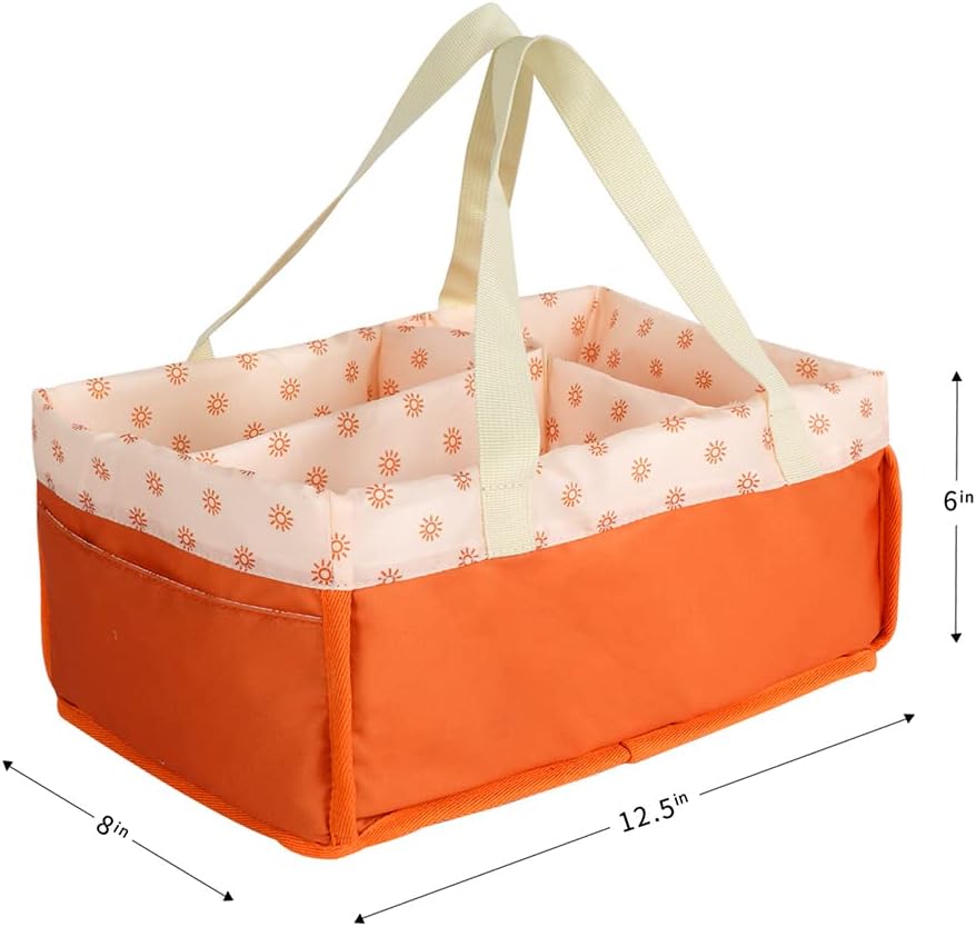 MOMIGO Baby Diaper Caddy Organizer - Portable Nursery Storage Basket