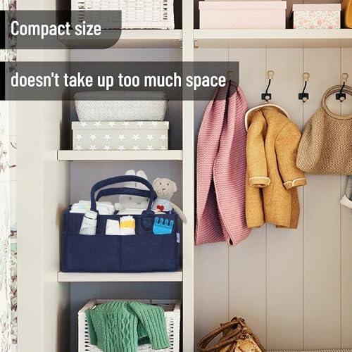 Mr Pen Baby Diaper Caddy Organizer Navy Blue