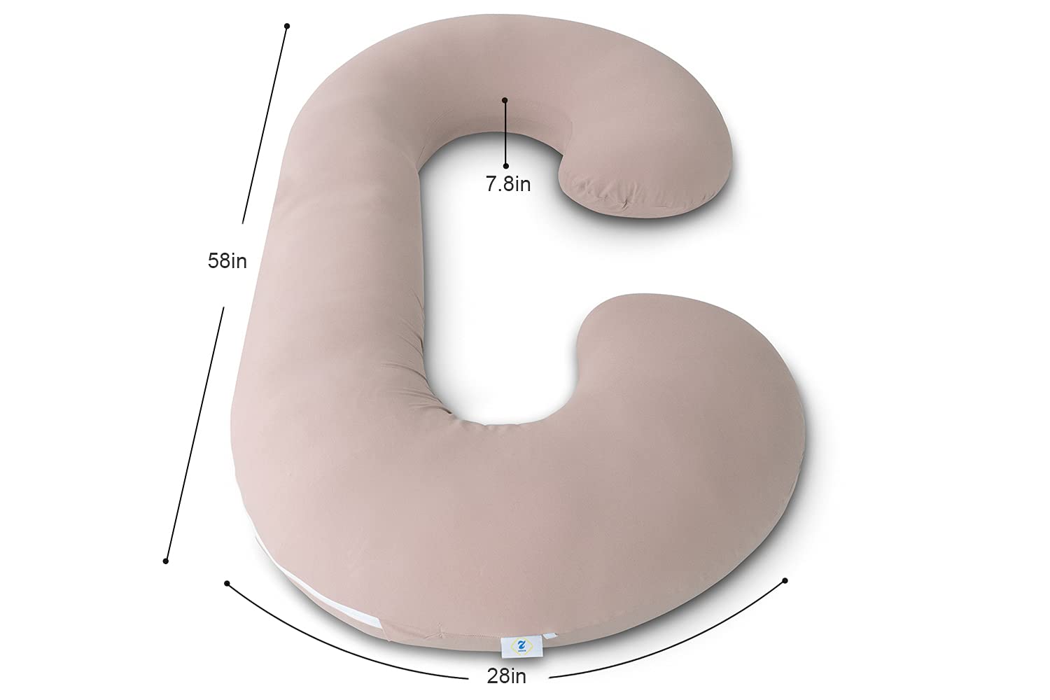 INSEN Pregnancy Pillow Cooling C Shaped for Side Sleeping