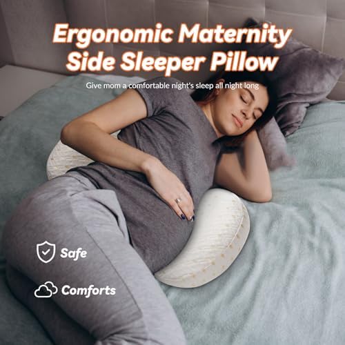 YLMXBZZ Pregnancy Pillow - Double Sided Support with 30 Slope Design