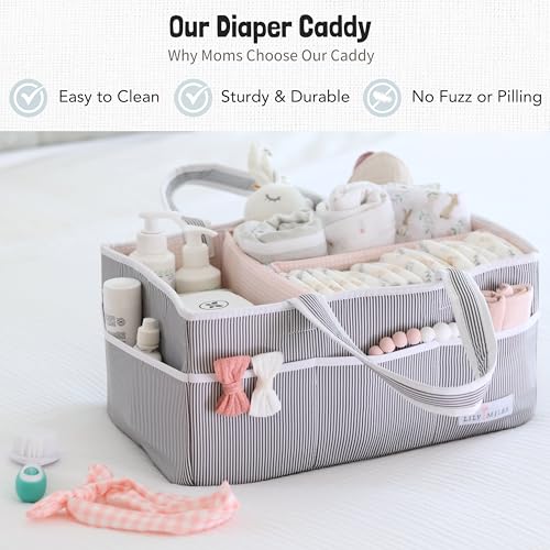Lily Miles Diaper Caddy - 2 Organizers for Baby Essentials