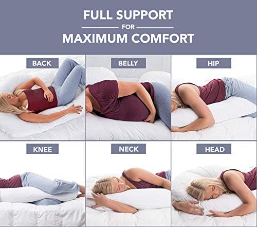 ComfySure Full Body Pregnancy Pillow - 58 J Shaped Maternity Support 1