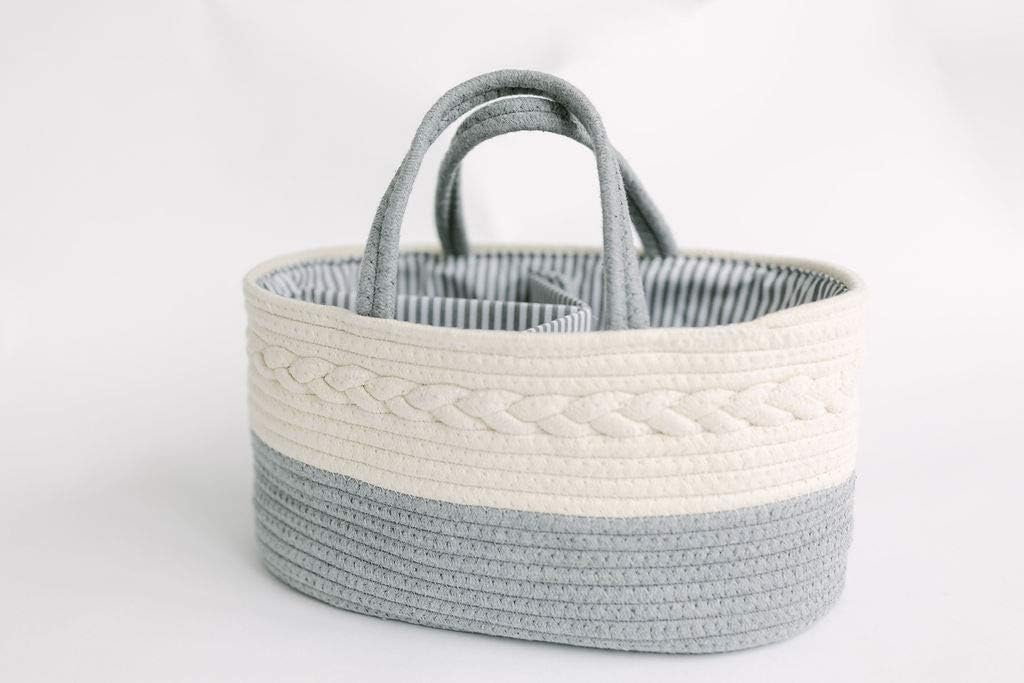Diaper Caddy Organizer for Baby Gray