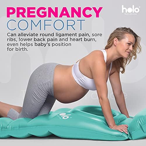 HOLO Inflatable Pregnancy Pillow - Full Body Maternity Support Mint