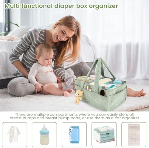 KTZCTPCA Baby Diaper Caddy Storage Basket
