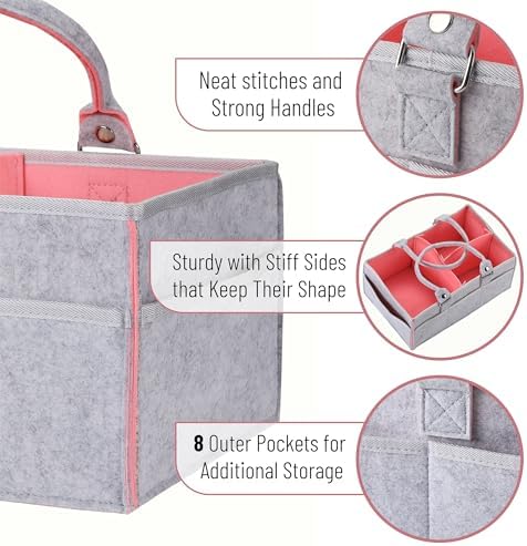 Mr Pen Baby Diaper Caddy Organizer with Handle