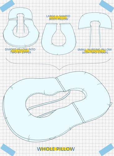 INSEN Pregnancy Pillow with Detachable Design 1