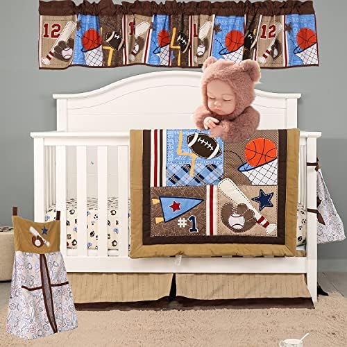 CribMATE Embroidery Diaper Stacker Brown Sports