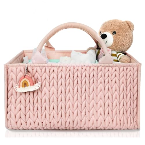 MOMINSIDE Diaper Caddy Organizer for Baby Nursery Storage
