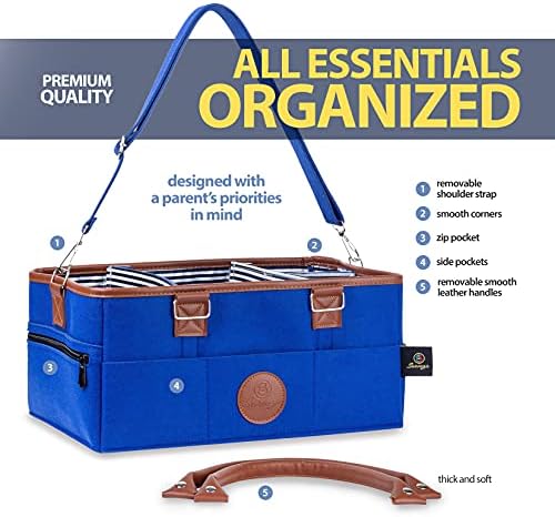 Sarvoza Baby Diaper Caddy Large Tote Organizer
