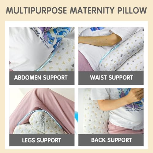 GloTika Pregnancy Pillow with Adjustable Support 1