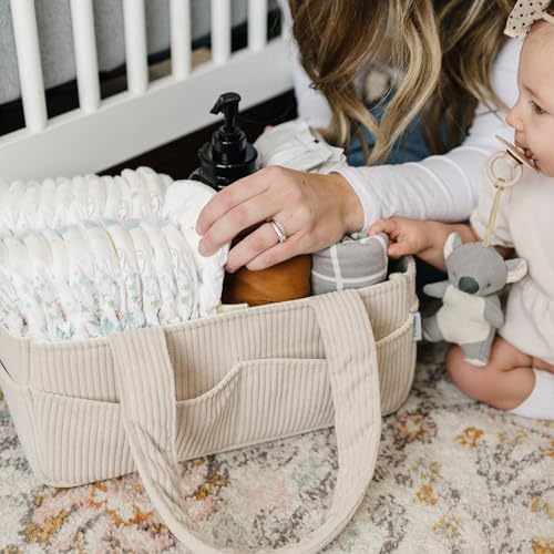 PUTSKA Baby Diaper Caddy Organizer with Carry Handles