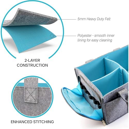 DOAEZ Baby Diaper Organizer Portable Storage Box 1