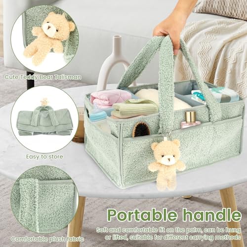 KTZCTPCA Baby Diaper Caddy Storage Basket