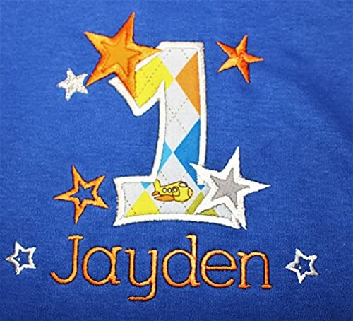 First Birthday Bib for Baby Boy with Personalized Name