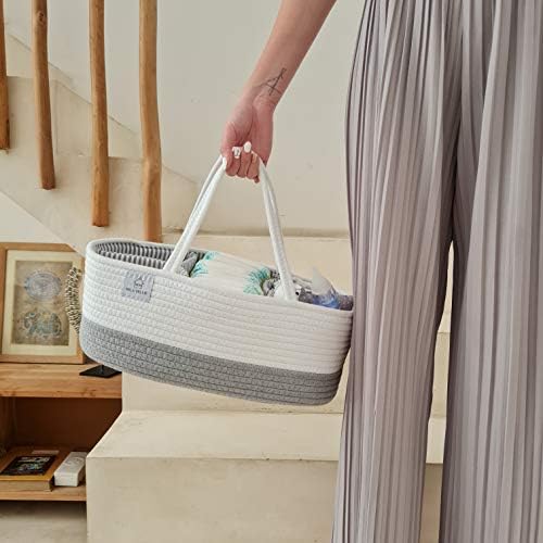 Mila Millie XXL Cotton Rope Diaper Caddy Organizer 1