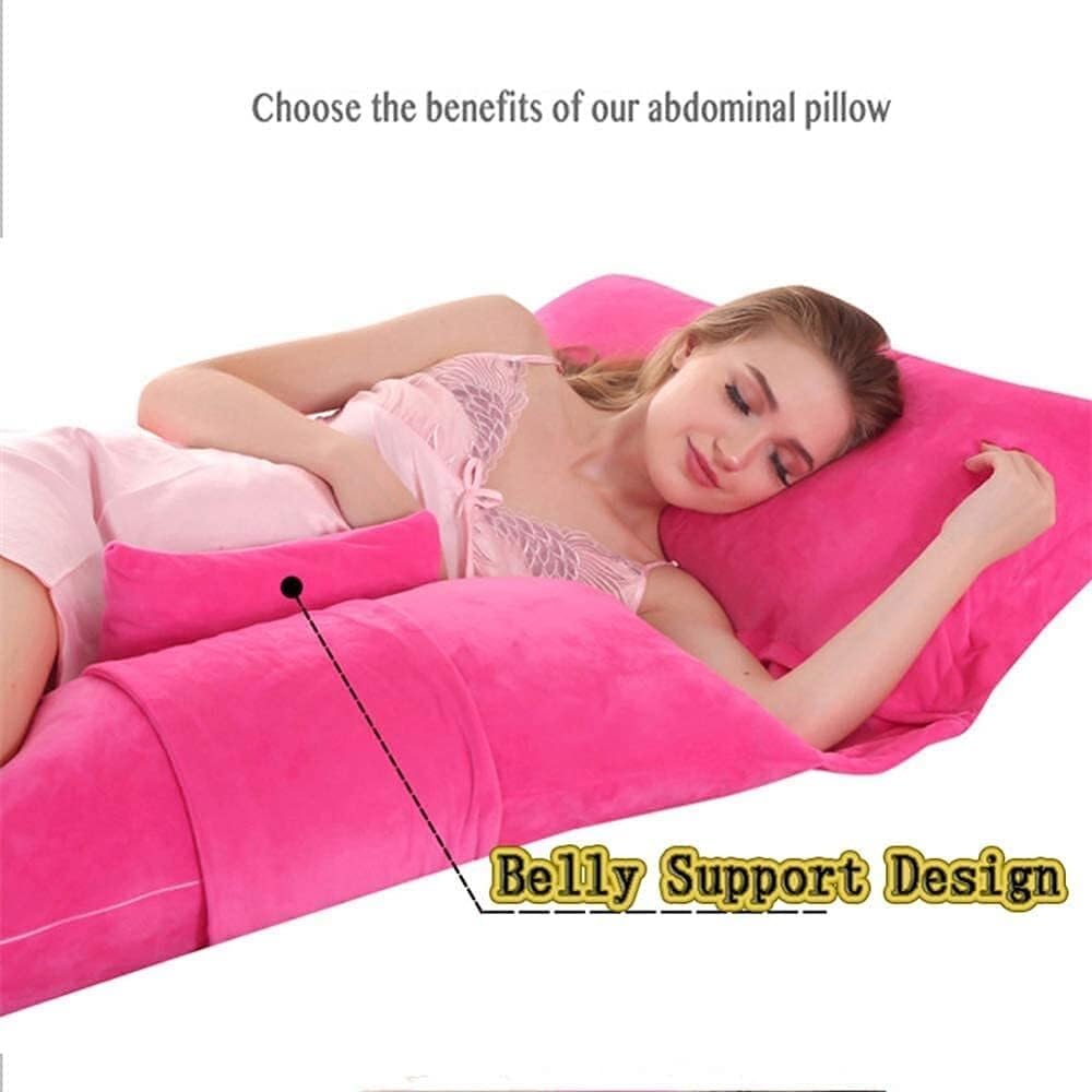 U-Shaped Maternity Pillow for Full Body Support Pink