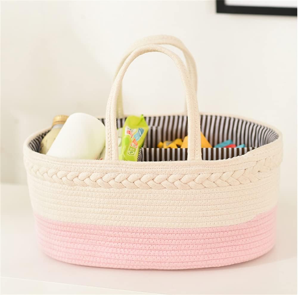 Lmbabter Stylish Diaper Caddy Organizer with Removable Dividers