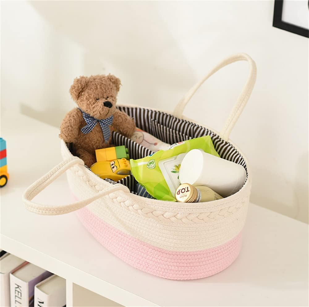 Lmbabter Stylish Diaper Caddy Organizer with Removable Dividers