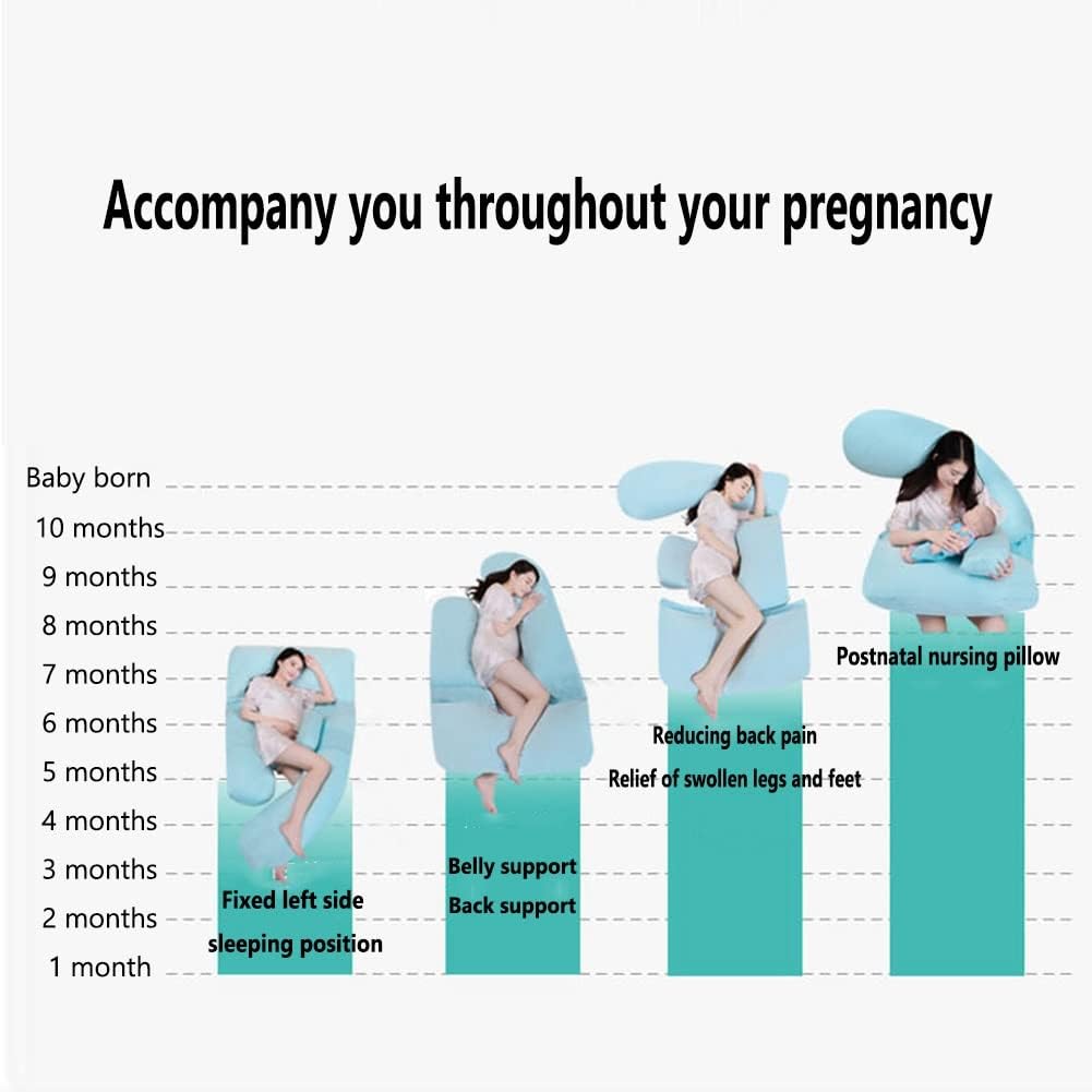 AGYHAM G-Shaped Maternity Pillow with Memory Foam 1