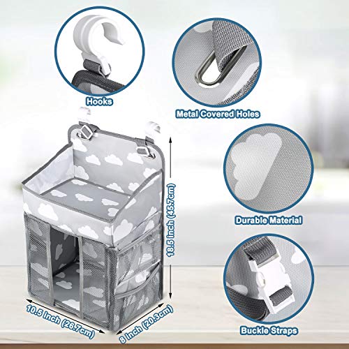 Hanging Diaper Caddy Organizer - Grey
