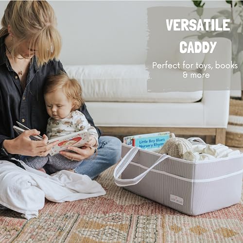Lily Miles Extra Large Diaper Caddy Organizer - Boys and Girls Gift